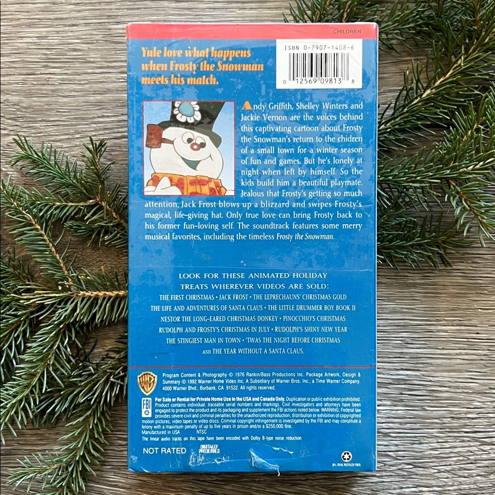 VINTAGE Frosty’s Winter Wonderland animated 1970’s classic VHS from 90’s - Picture 3 of 9